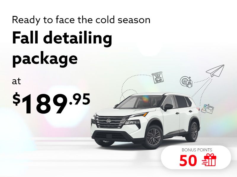 Take advantage of our Fall detailing package