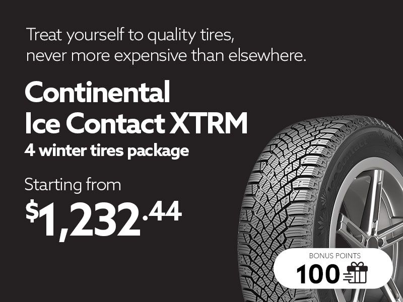 Take advantage of offers on winter tire sets available