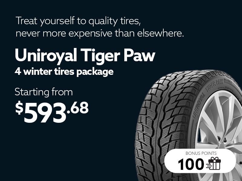 Take advantage of offers on winter tire sets available