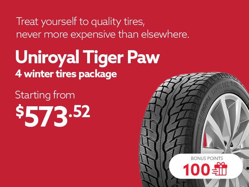 Take advantage of offers on winter tire sets available