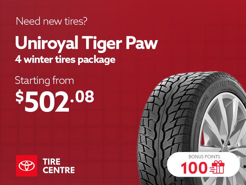 Take advantage of offers on winter tire sets available