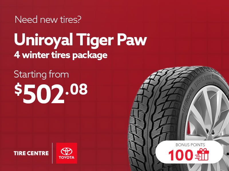 Take advantage of offers on winter tire sets available