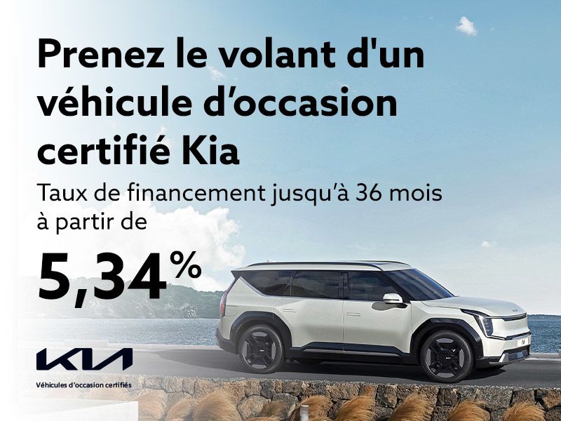 Prenez le volant d'un véhicule d’occasion certifié Kia