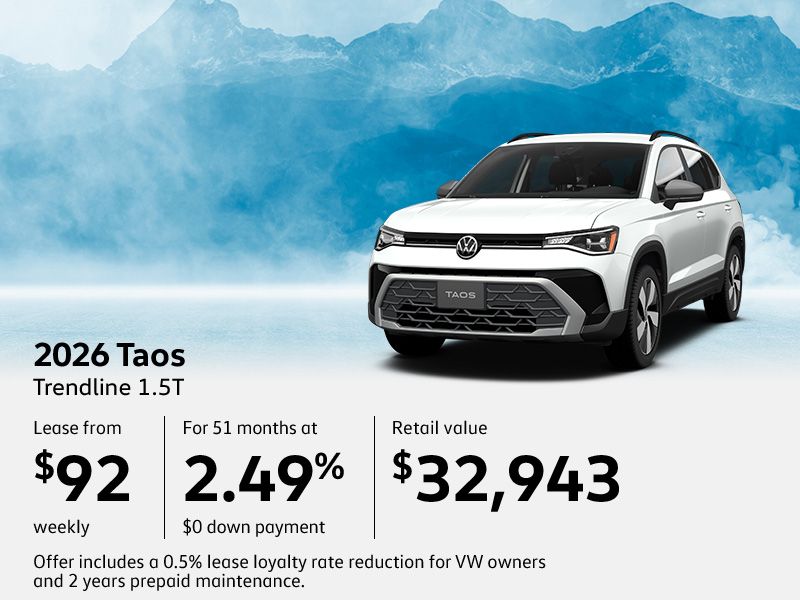 Lease the 2026 Volkswagen Taos
