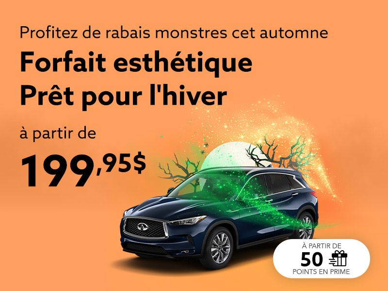 Profitez de notre forfait esthétique Prêt pour l'hiver