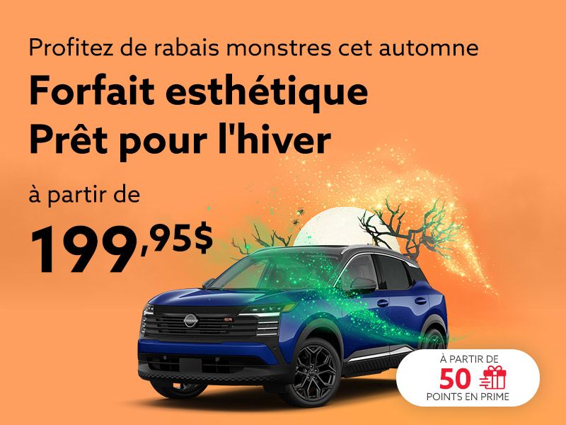 Profitez de notre forfait esthétique Prêt pour l'hiver