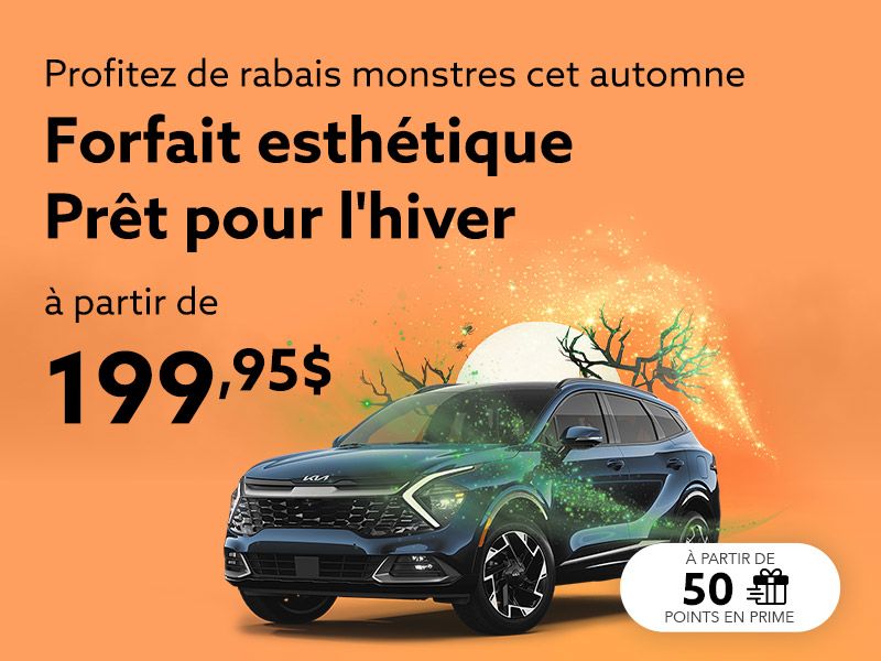 Profitez de notre forfait esthétique Prêt pour l'hiver