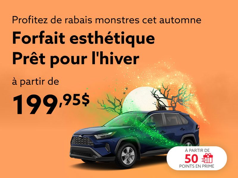 Profitez de notre forfait esthétique Prêt pour l'hiver