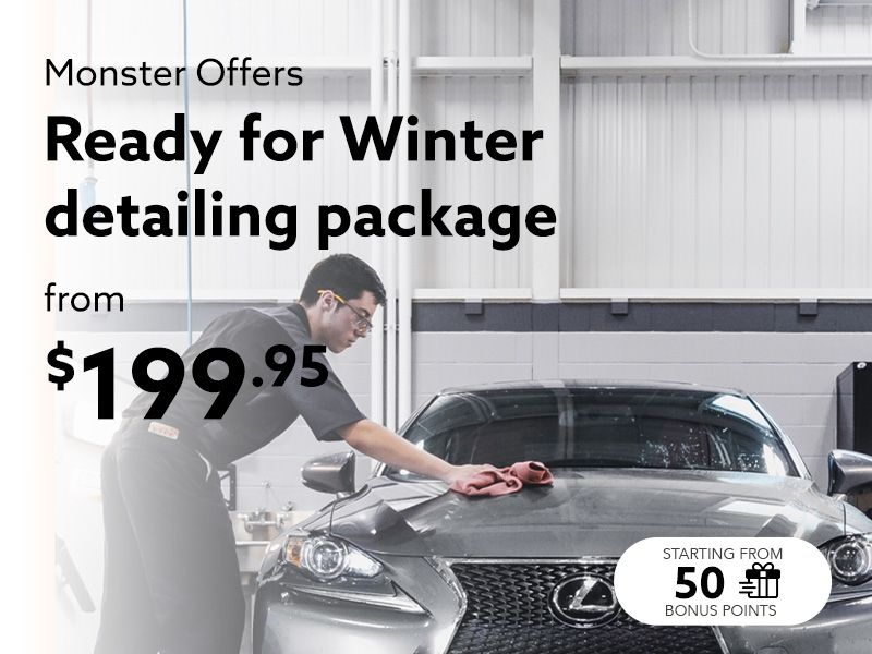 Take advantage of our Ready for Winter detailing package