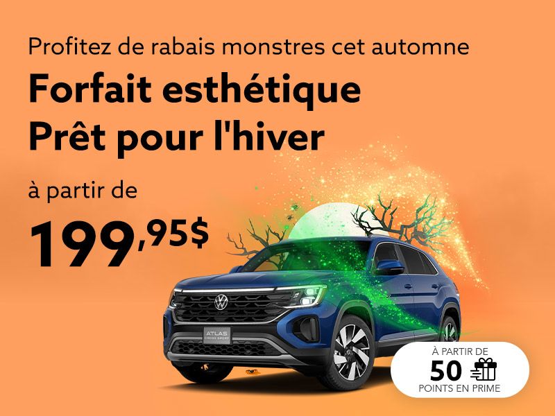 Profitez de notre forfait esthétique Prêt pour l'hiver
