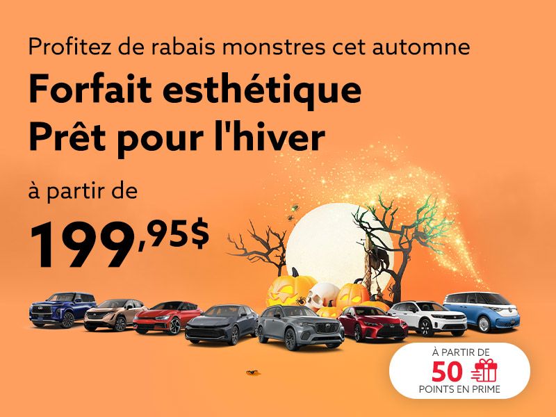 Profitez de notre forfait esthétique Prêt pour l'hiver