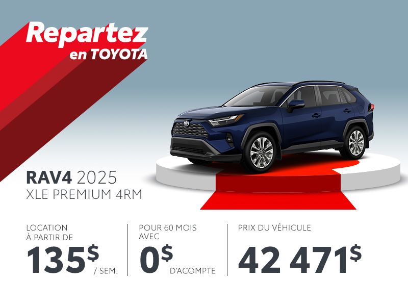 Toyota RAV4 neuf en promotion à Montréal