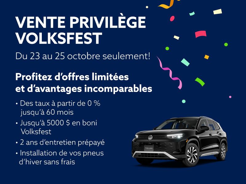 Vente privilège Volksfest
