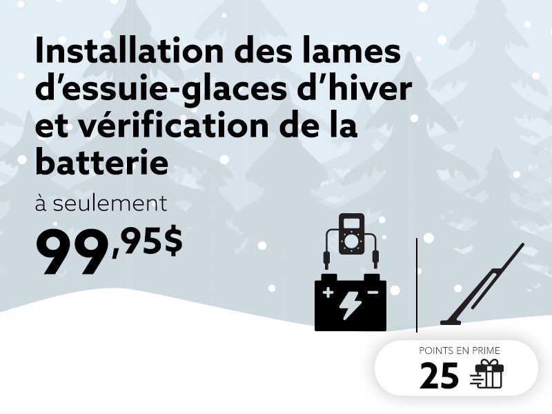 Soyez prêt pour l'hiver avec un démarrage fiable