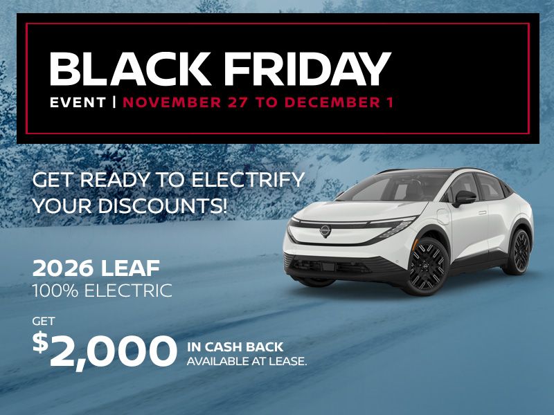 Black Friday Event - Nissan Leaf