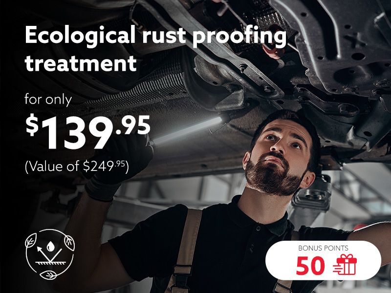 Ecological rustproofing treatment offer