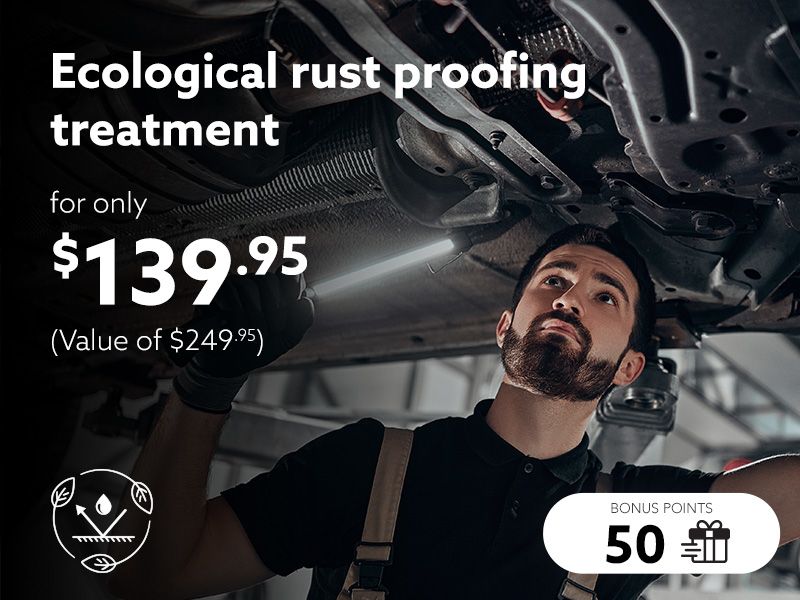 Ecological rustproofing treatment offer