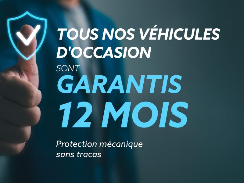 Tous nos véhicules d'occasion sont garantis