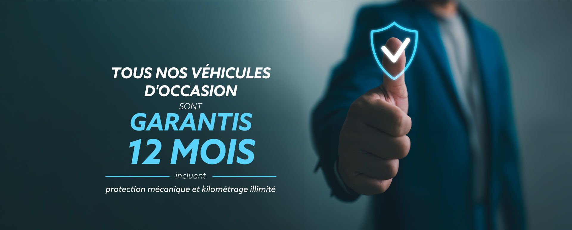 Tous nos véhicules d'occasion sont garantis