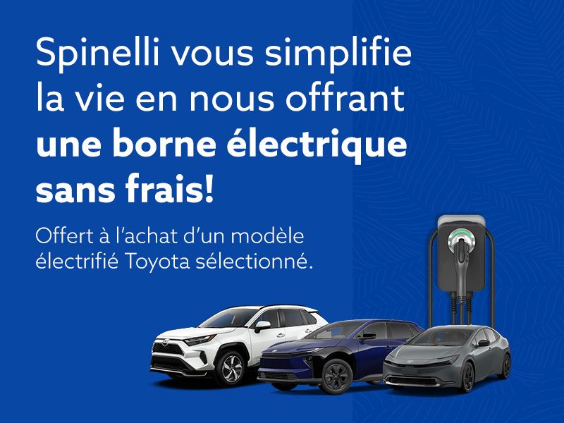 Spinelli vous offre une borne électrique sans frais!