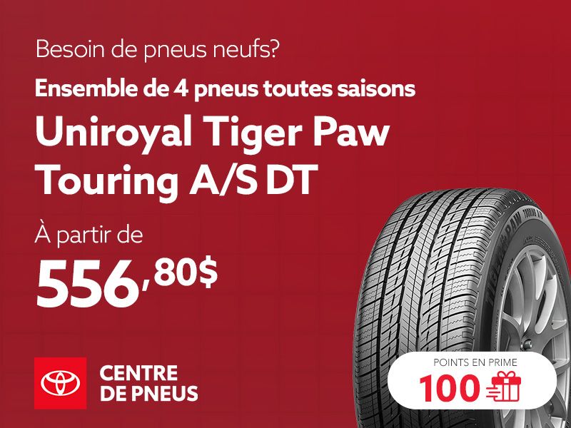 Profitez des offres sur les ensembles de pneus toutes saisons