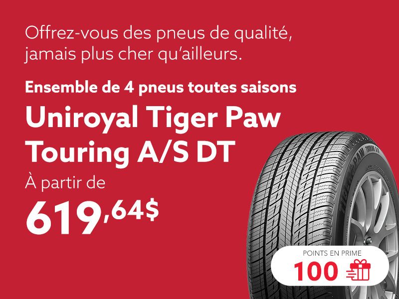 Profitez des offres sur les ensembles de pneus toutes saisons