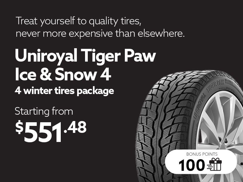Take advantage of offers on winter tires sets