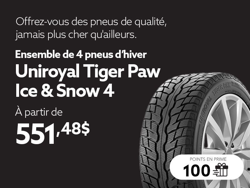 Profitez des offres sur les ensembles de pneus d'hiver