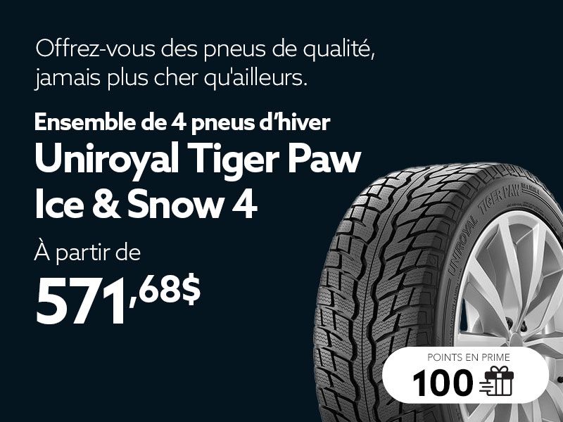 Profitez des offres sur les ensembles de pneus d'hiver
