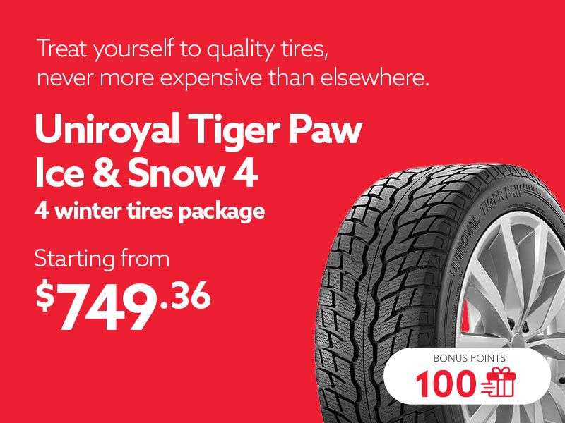 Take advantage of offers on winter tires sets