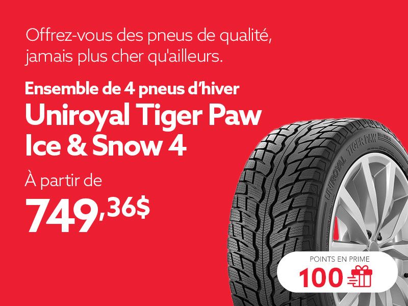 Profitez des offres sur les ensembles de pneus d'hiver
