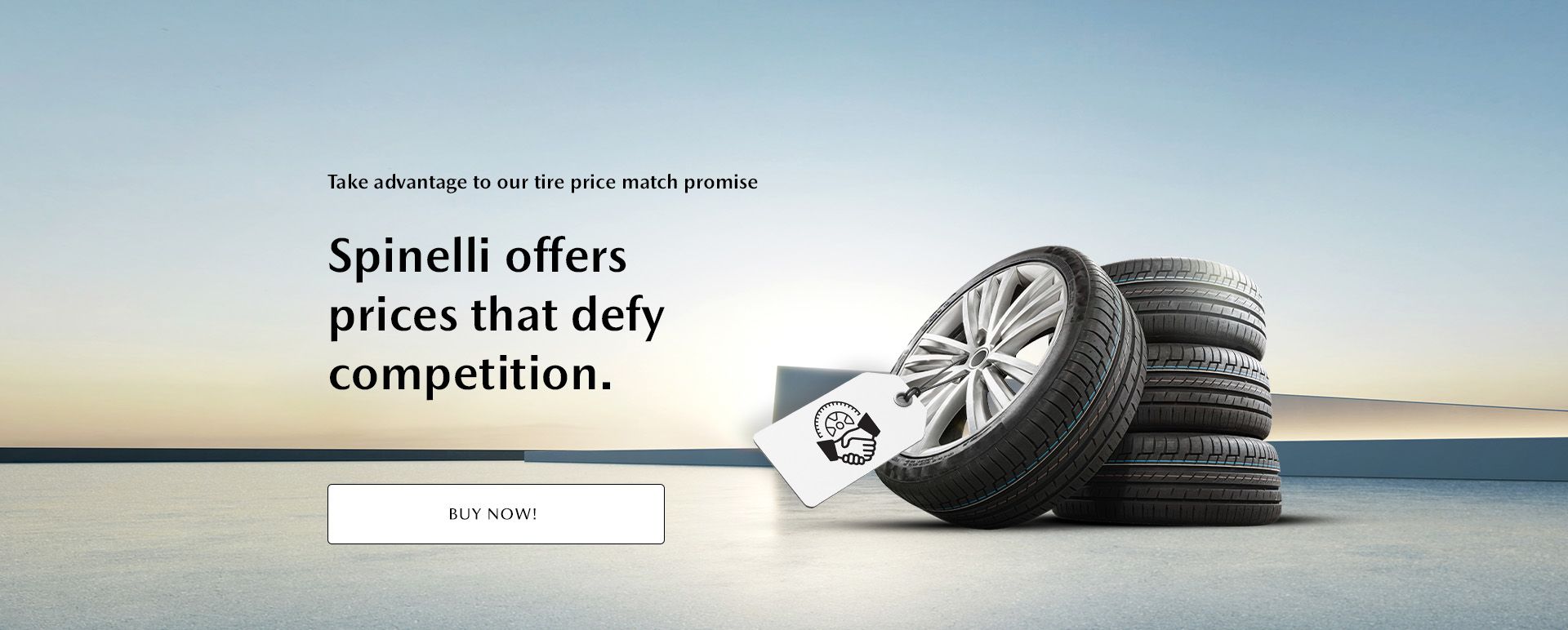 Take advantage to our tire price match promise