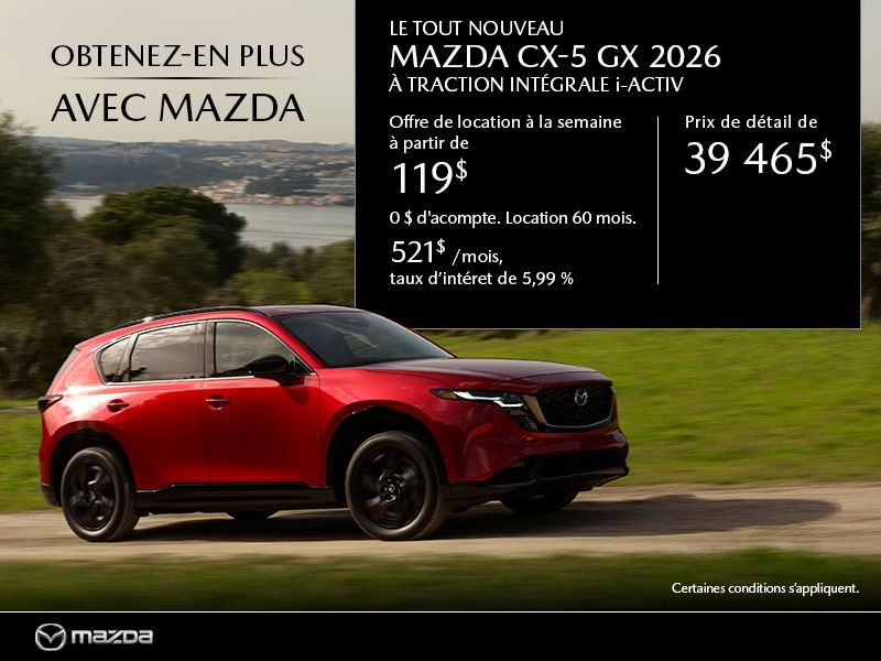 Le tout nouveau Mazda CX-5 2026