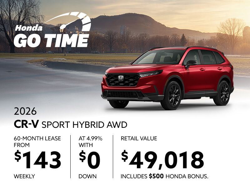 The 2026 CR-V Sport Hybrid AWD