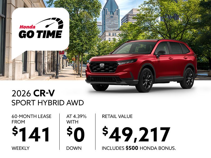 The 2026 CR-V Sport Hybrid AWD