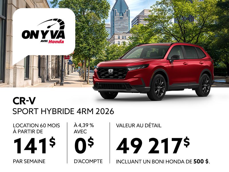 Le CR-V Sport Hybride 4RM 2026