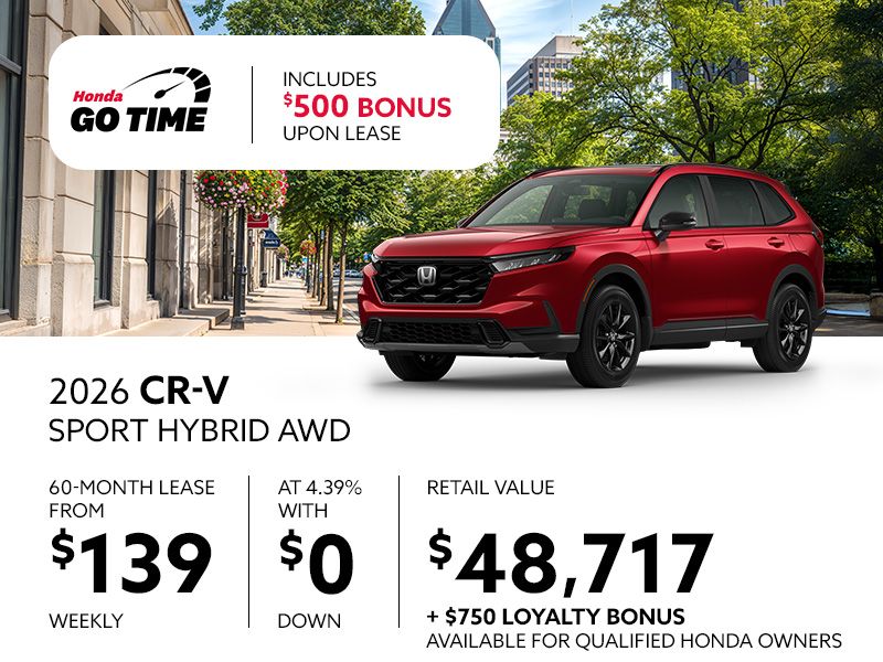 The 2026 CR-V Sport Hybrid AWD