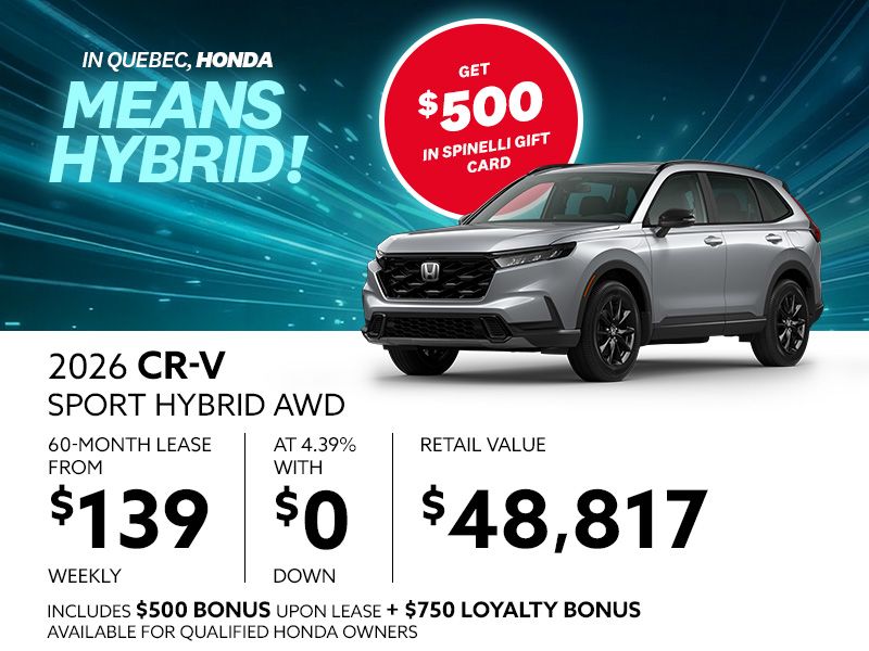 New Honda CR-V Deals in Montreal