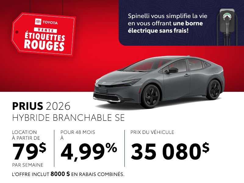 Toyota Prius neuf en promotion à Montréal