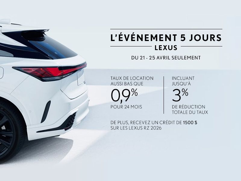 L'événement 5 jours Lexus