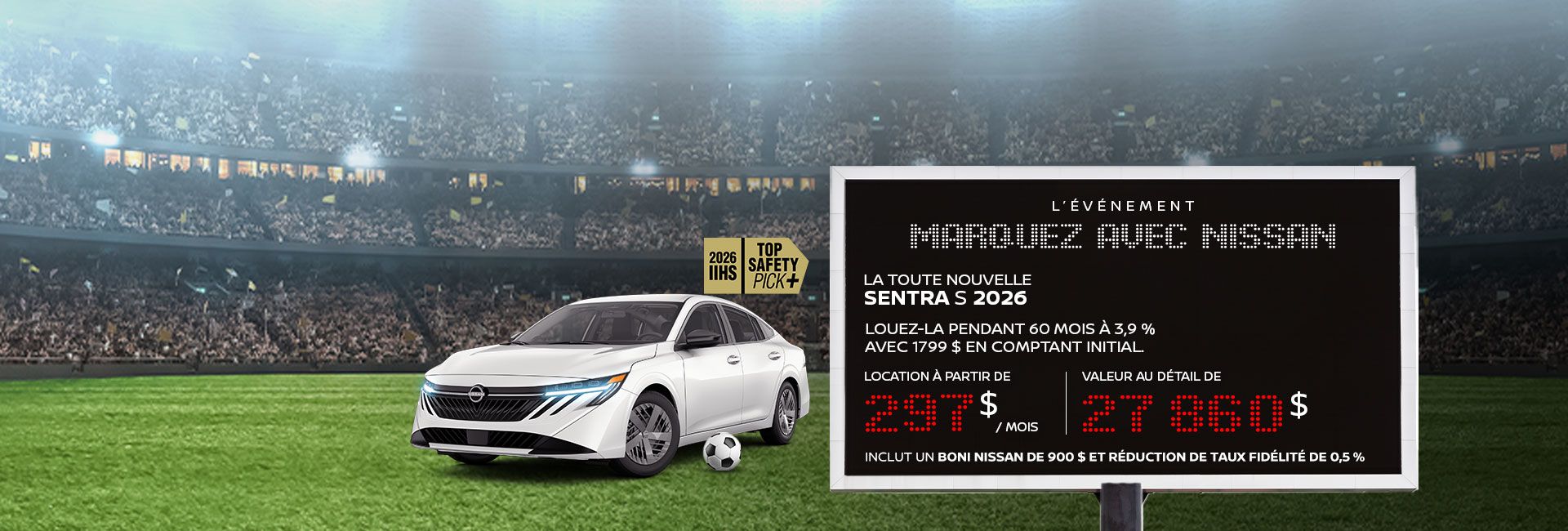 La toute nouvelle Sentra S 2026