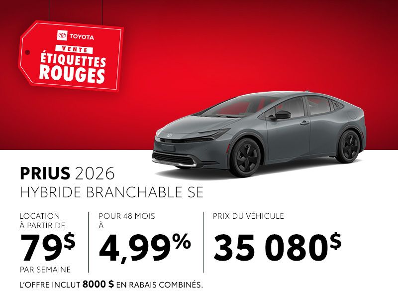 Toyota Prius neuf en promotion à Montréal