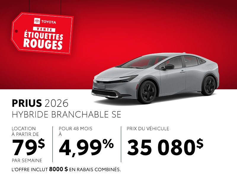 Toyota Prius neuf en promotion à Montréal