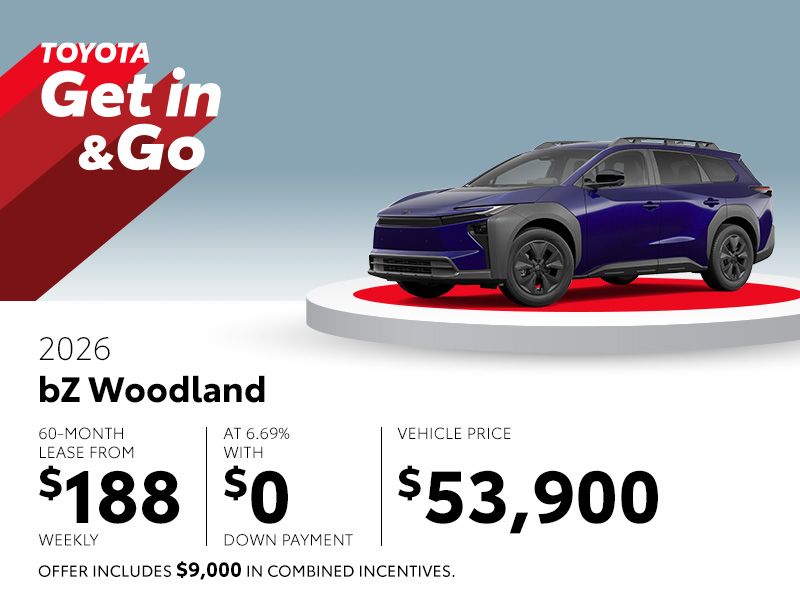 New Toyota bZ Woodland Deals in Montreal