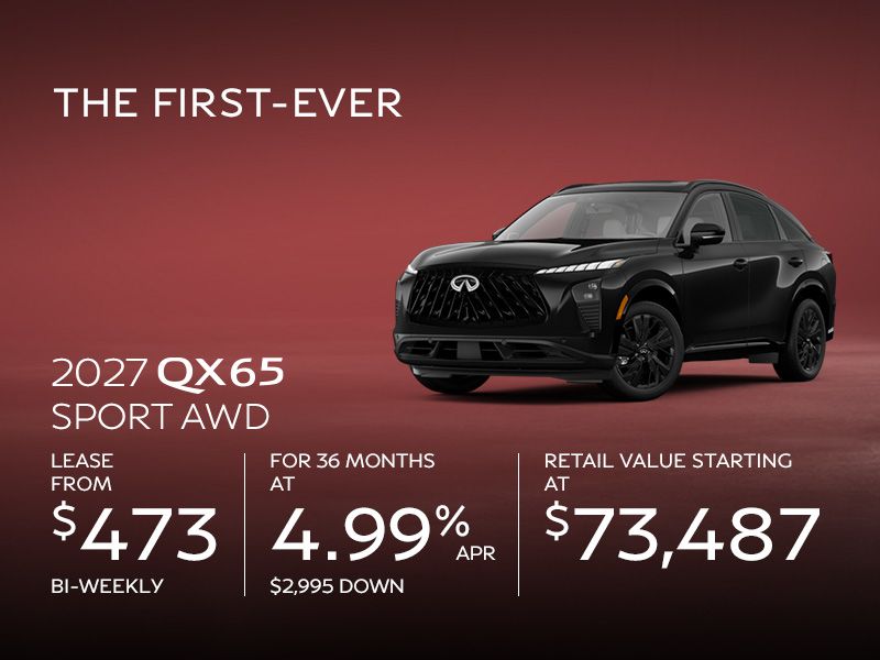 New INFINITI QX65 offers in Montreal