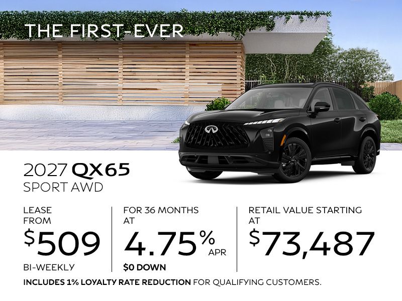New INFINITI QX65 offers in Montreal