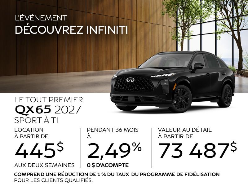 INFINITI QX65 en promotion à Montréal