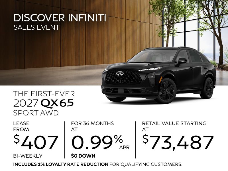 New INFINITI QX65 offers in Montreal