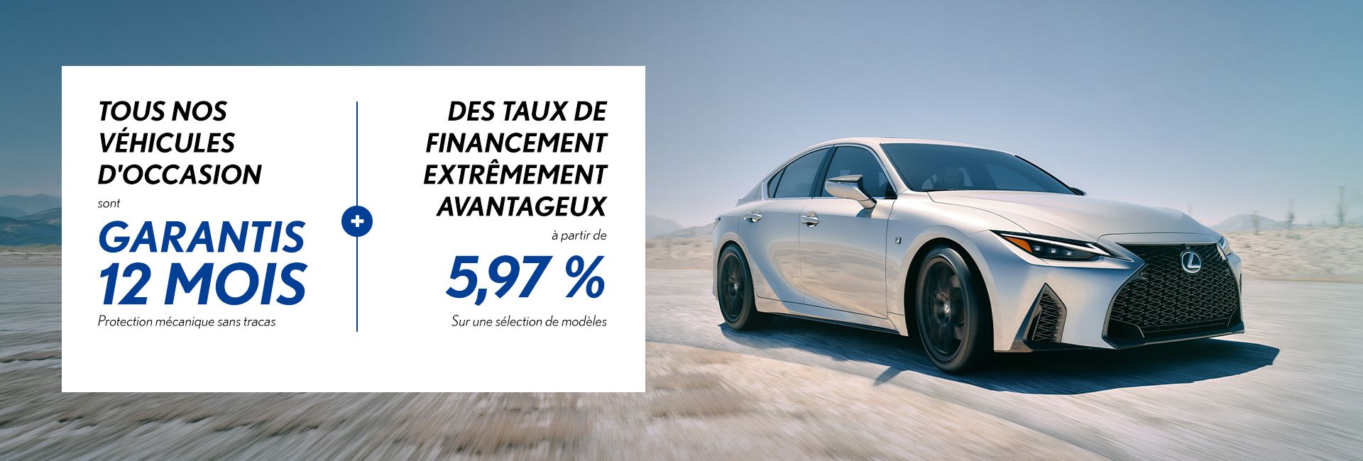 Tous nos véhicules d'occasion sont garantis 12 mois