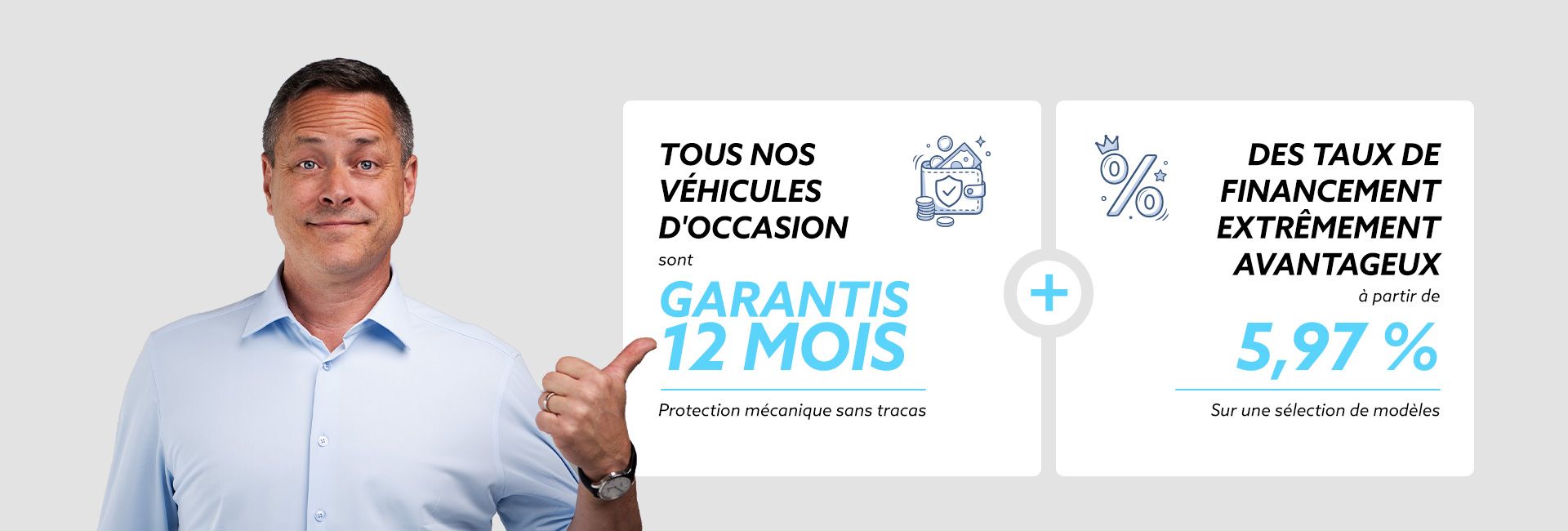 Tous nos véhicules d'occasion sont garantis 12 mois